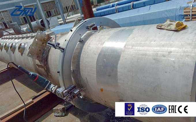 Tubulação hidráulica de pouco peso portátil que corta a máquina no local de chanfradura para a construção
