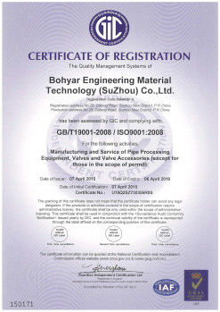 China Bohyar Engineering Material Technology(Suzhou)Co., Ltd Certificações